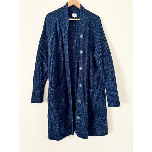 Cabi Women's Sweater Long Sleeve Cozy Warm Knit Blue Large - Picture 4 of 8